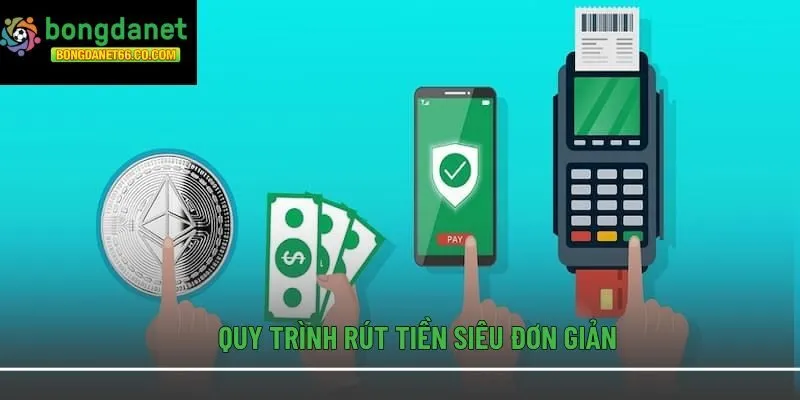 Quy trình rút tiền siêu đơn giản